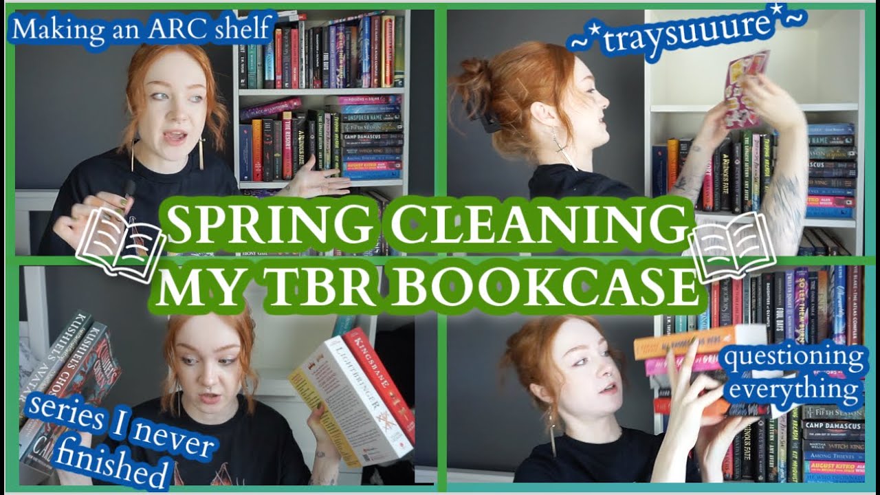 decluttering & reorganizing my tbr shelves