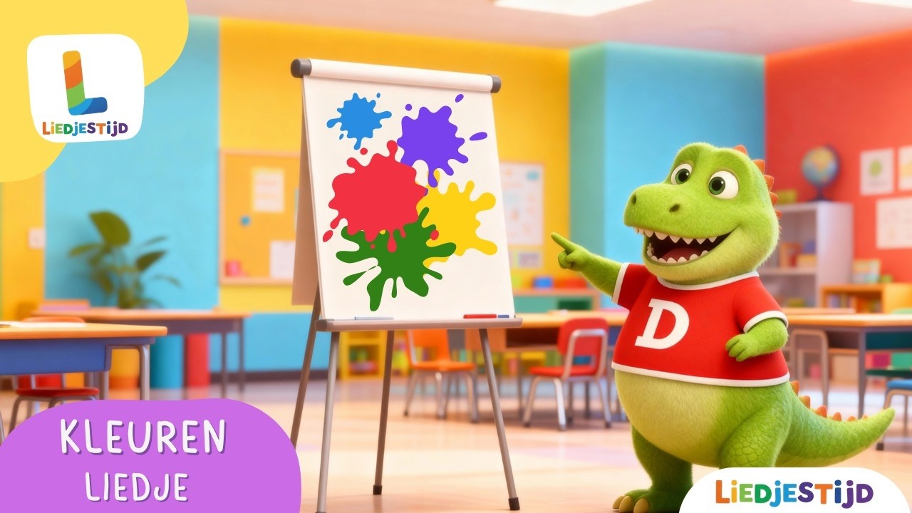 Kleuren leren met het kleurenliedje! Voor peuters en kleuters | Nederlands
