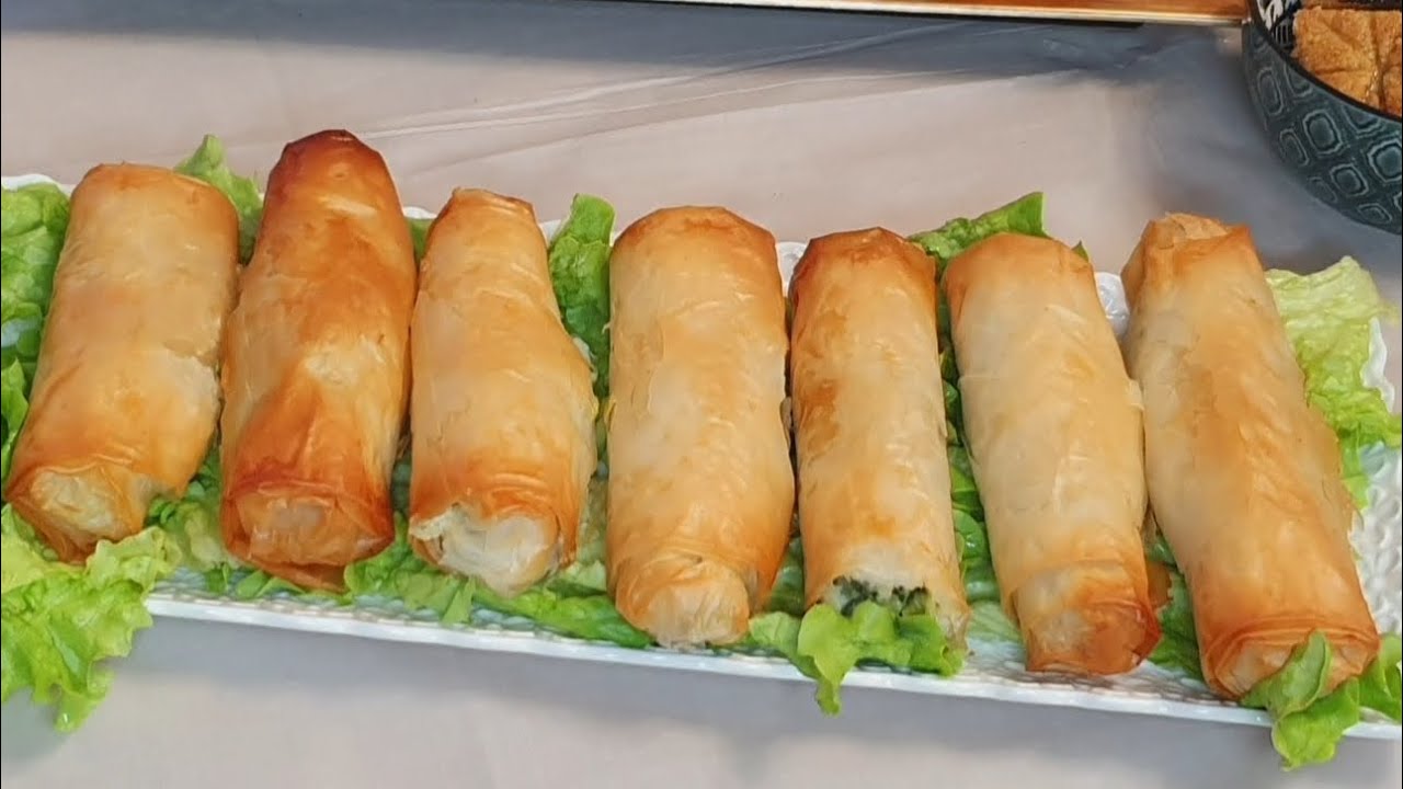 BOREK,cigares épinards/fromage,un pur régal😋 recette facile cuisson au four