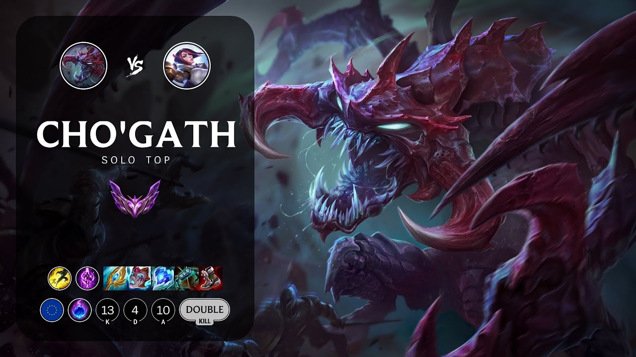 Cho'Gath Top vs Fiora - EUW Master Patch 14.2
