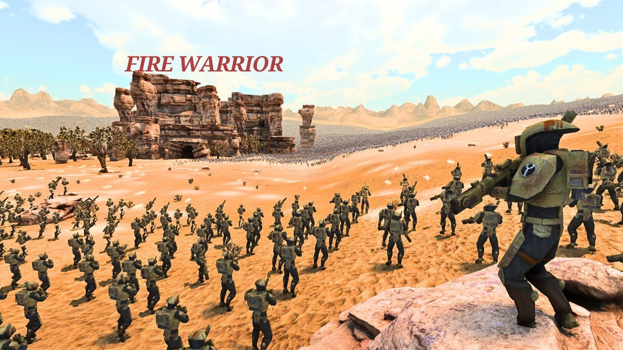 TAU FIRE WARRIOR CITY DEFENSE VS 3,000,000 ZOMBIES - Ultimate Epic Battle Simulator 2