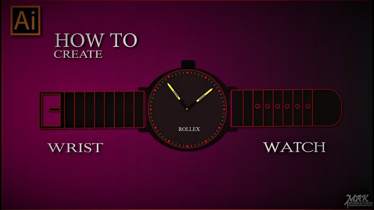 Adobe Illustrator Training How To Create Wrist Watch