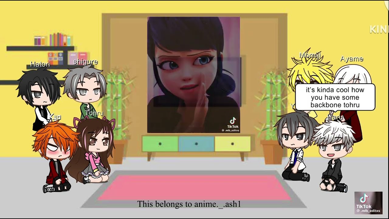 Fruits Basket reacts to Tohru as Marinette ( MLB ) 2/2