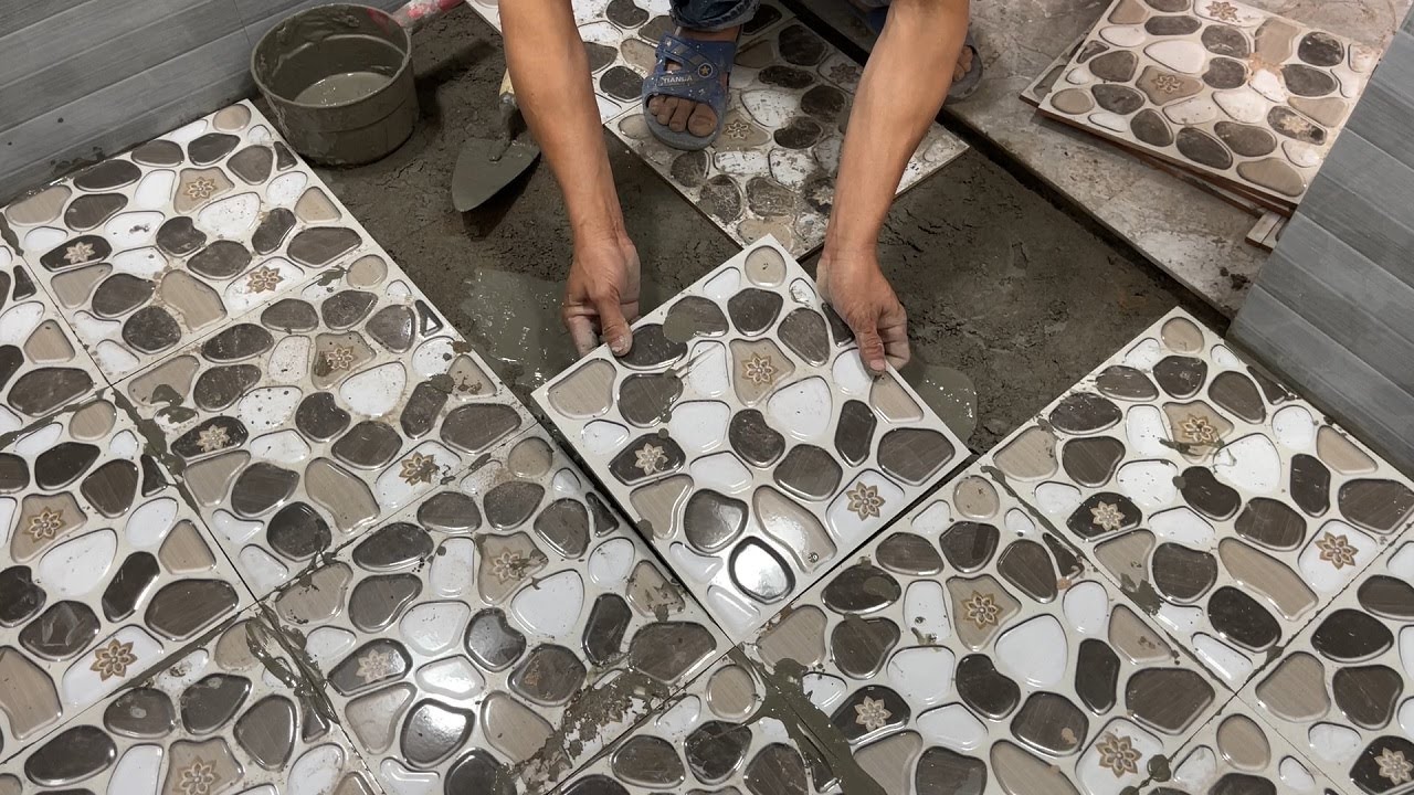 Techniques Construction Tile Bathroom Floor With Ceramic Tile