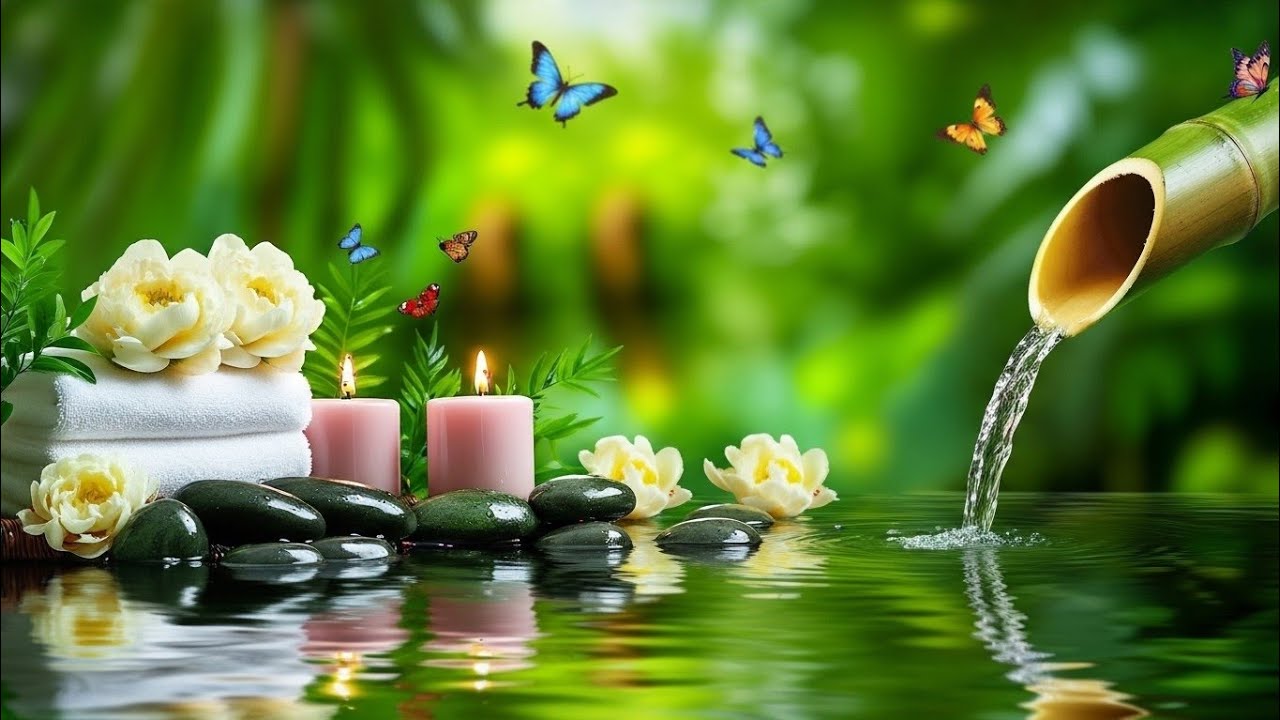 Beautiful Relaxing Music 🌿 Nature Sounds, Meditation Music, Spa Music, Calming Piano, Bamboo
