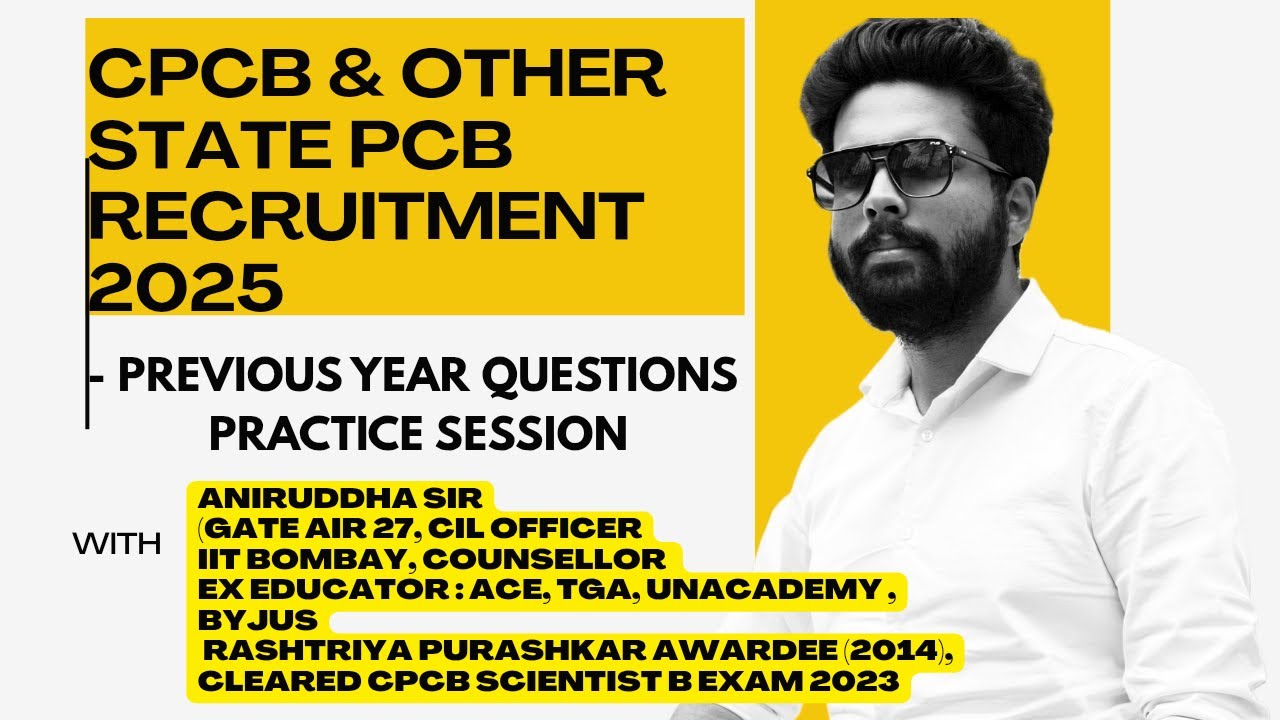 CPCB Recruitment 2025 : Pollution Control Board : Previous year questions #cpcb @TheCivilGuruji