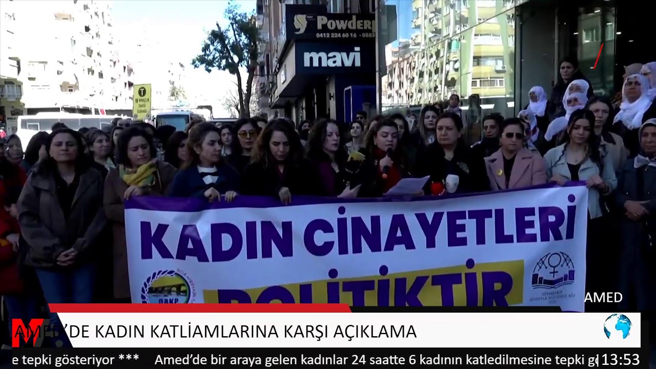 AMED’DE KADIN KATLİAMLARINA KARŞI AÇIKLAMA