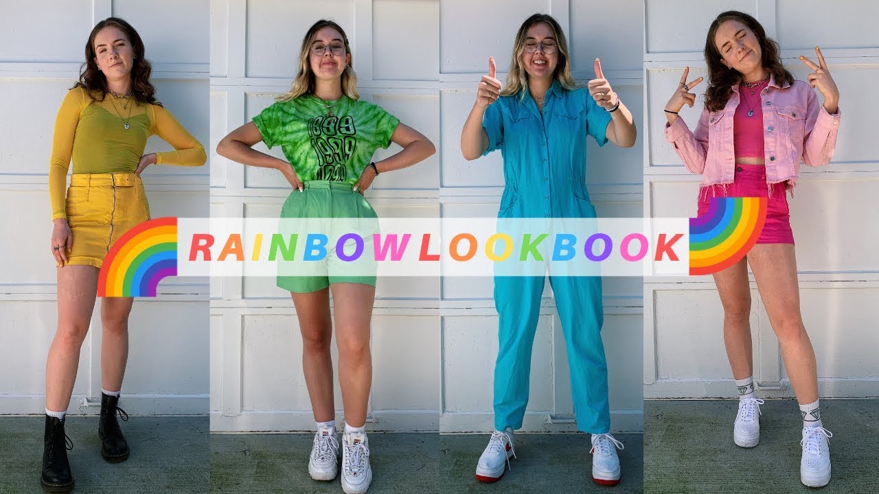 MONOCHROMATIC RAINBOW LOOKBOOK