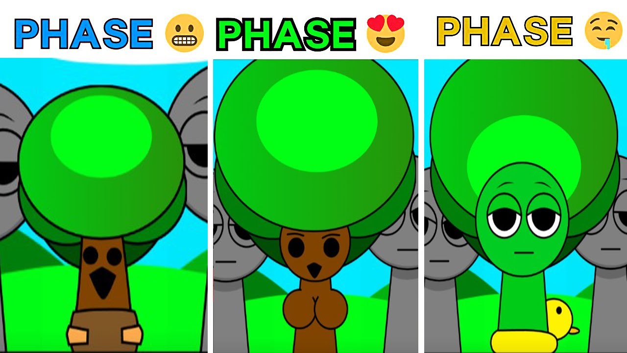 Incredibox Phase NEW MOD MR TREE Phase 10 vs Phase 20 vs phase 30 vs phase 40 vs phase 50,...