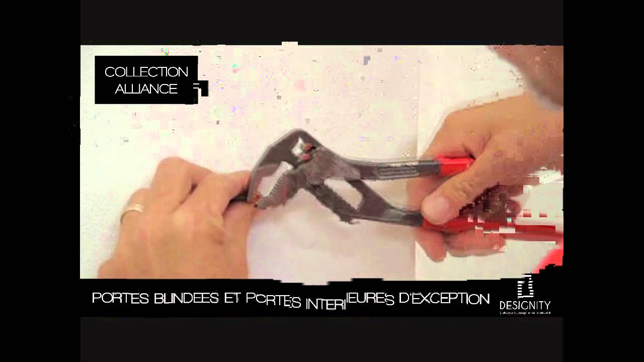 Installation d'une porte blindée Designity - Collection Alliance - PORTE ANGE AFFLEURANTE