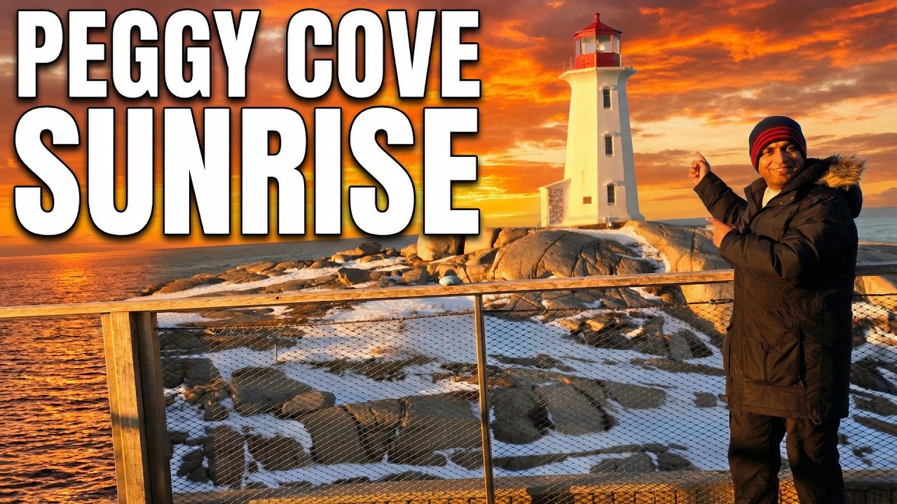 We Woke Up at 5AM to Chase This Sunrise at Peggy's Cove — It Was Worth It