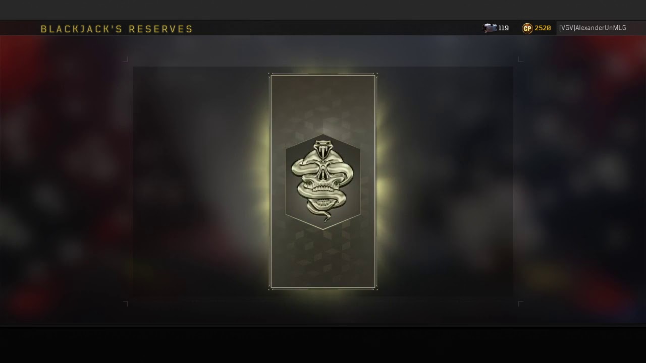 Black Ops 4: 216 Reserve Cases + 1 Ultra Weapon Bribe