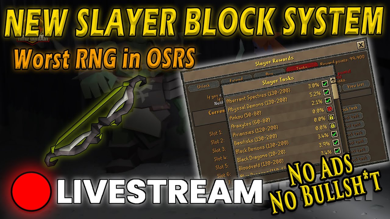 🔴 JAGEX FIXED SLAYER! NEW INSANE BLOCK SYSTEM! NEED CERB CRYSTAL & RAID PURPLES 🔴 !join