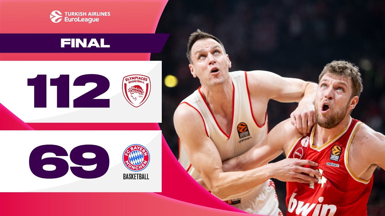 VEZENKOV Scores 45 in OLYMPIACOS WIN | Olympiacos – Bayern Munich | BASKETBALL HIGHLIGHTS R20 24-25