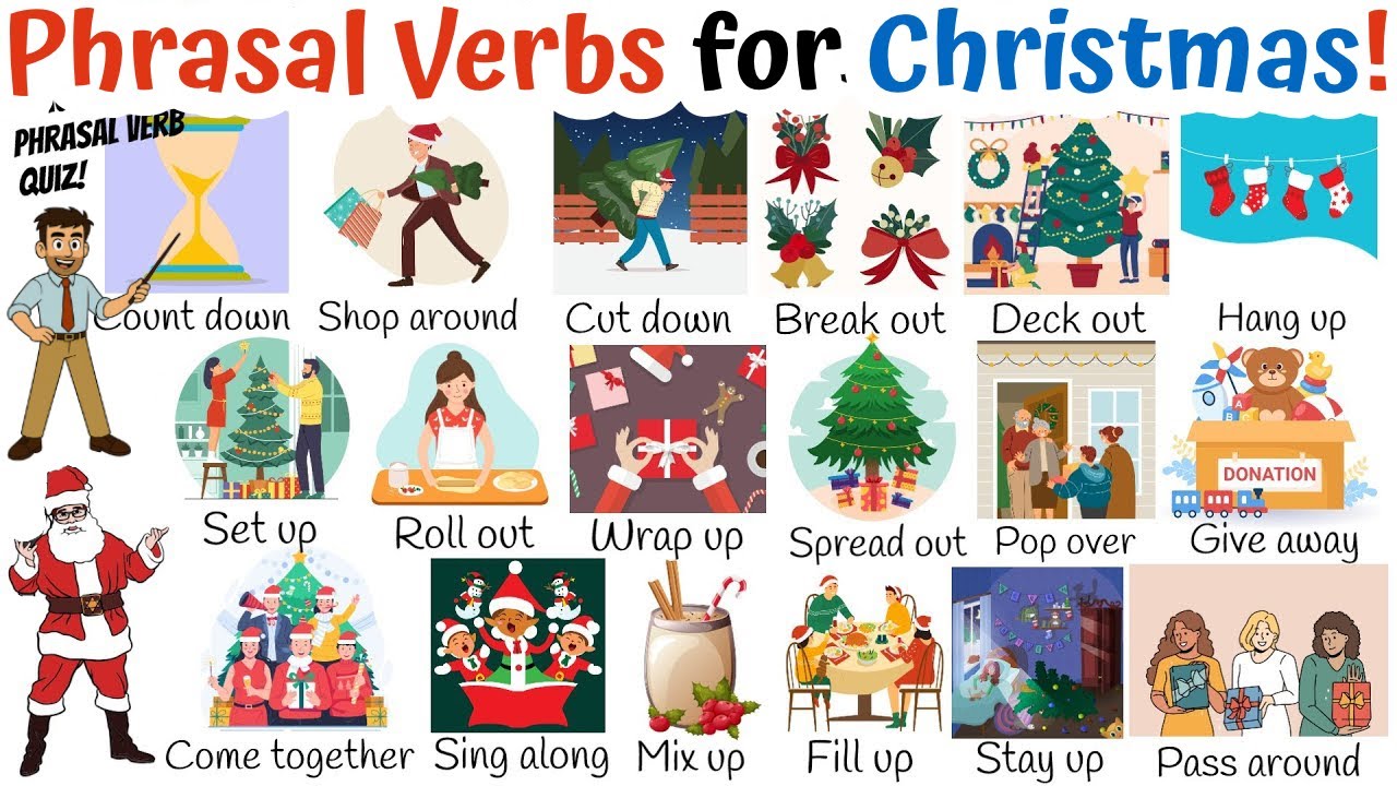 18 Phrasal Verbs for Christmas! Common Phrasal Verbs, Christmas Vocabulary
