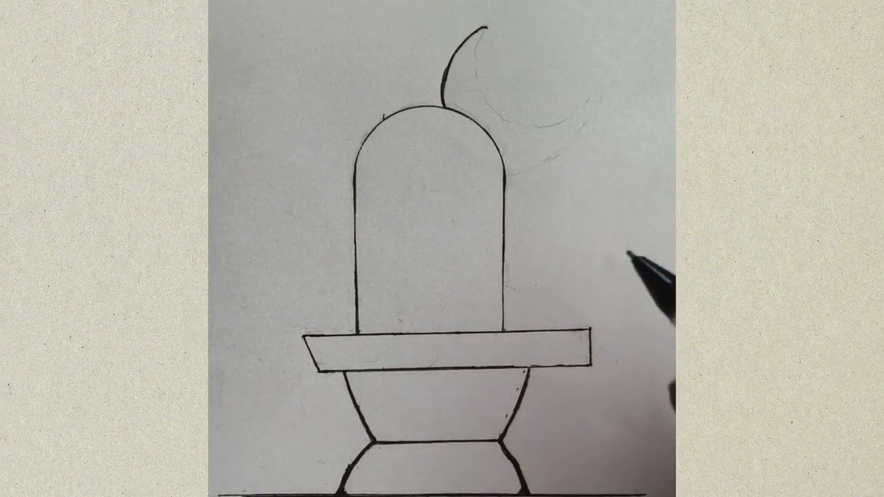 Beautiful Shivling Sketch | Step by Step | Easy Drawing | Shivling Pencil Drawing for Beginners 