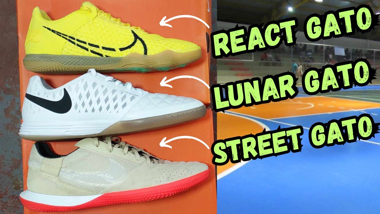 SÓ AS TOPS NIKE FUTSAL 2024‼ NIKE LUNAR GATO 2, NIKE STREET GATO E NIKE REACT GATO👀 QUAL VC ESCOLHE?