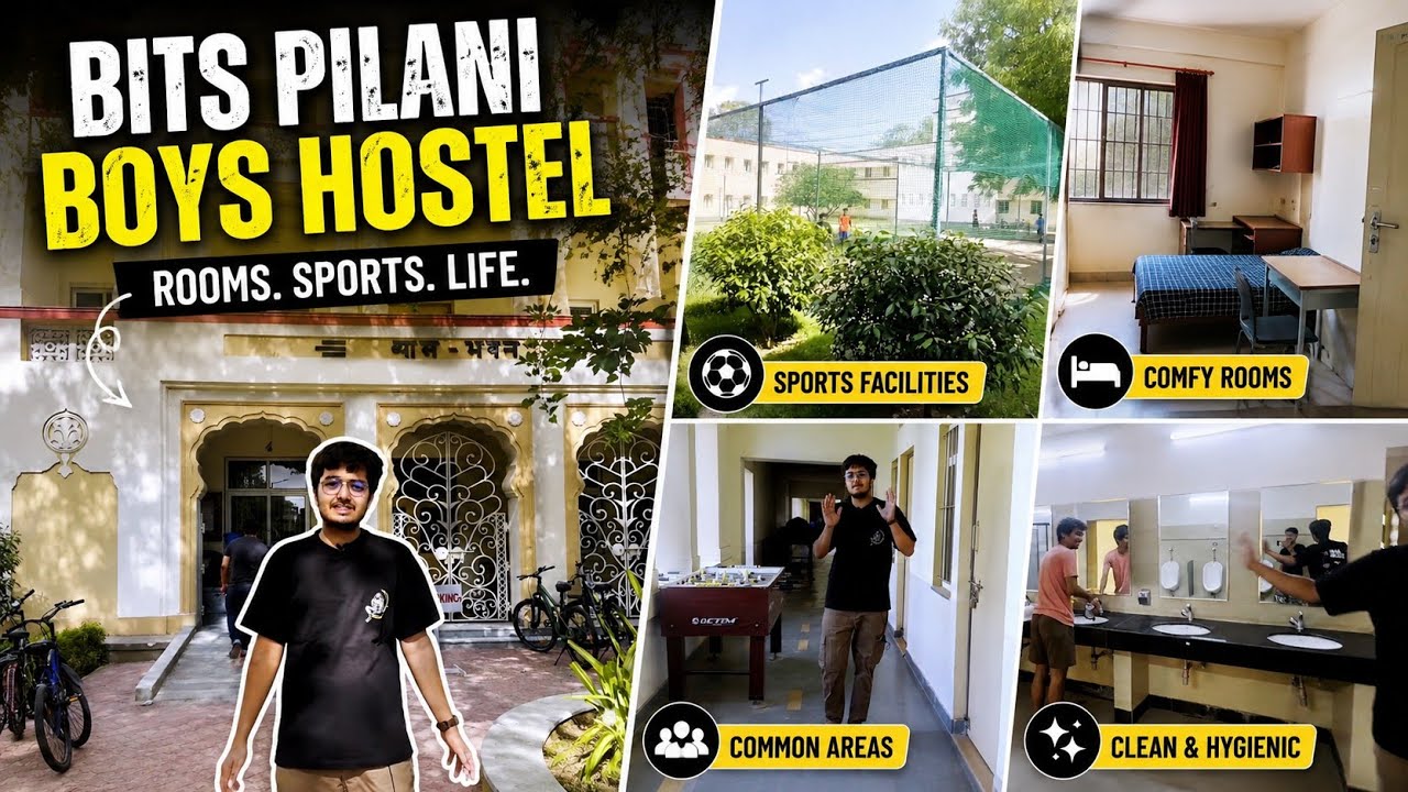 BITS Pilani Hostel Tour 🛏️ | Real Student Life Inside! #bitsat2025 #bitspilani #bitspilanihosteltour