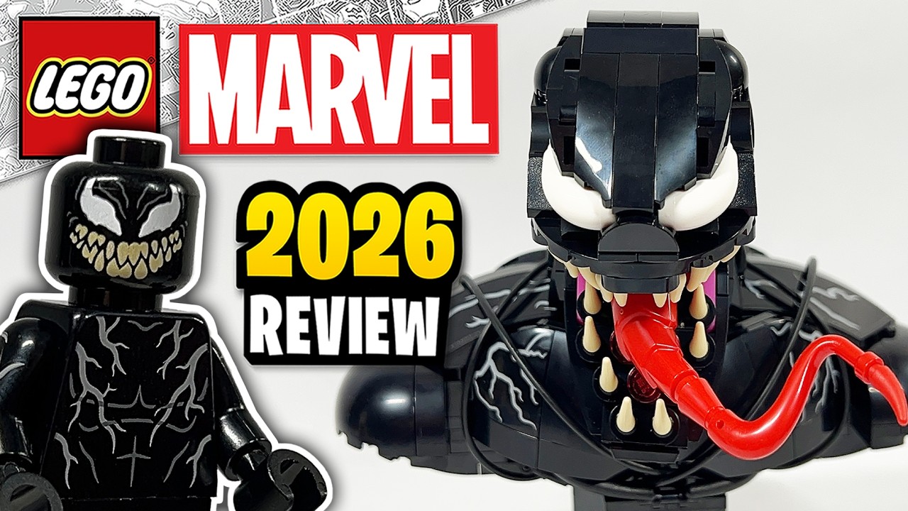 Обзор набора LEGO Marvel Venom Movie Bust (76356) - 2026 год.