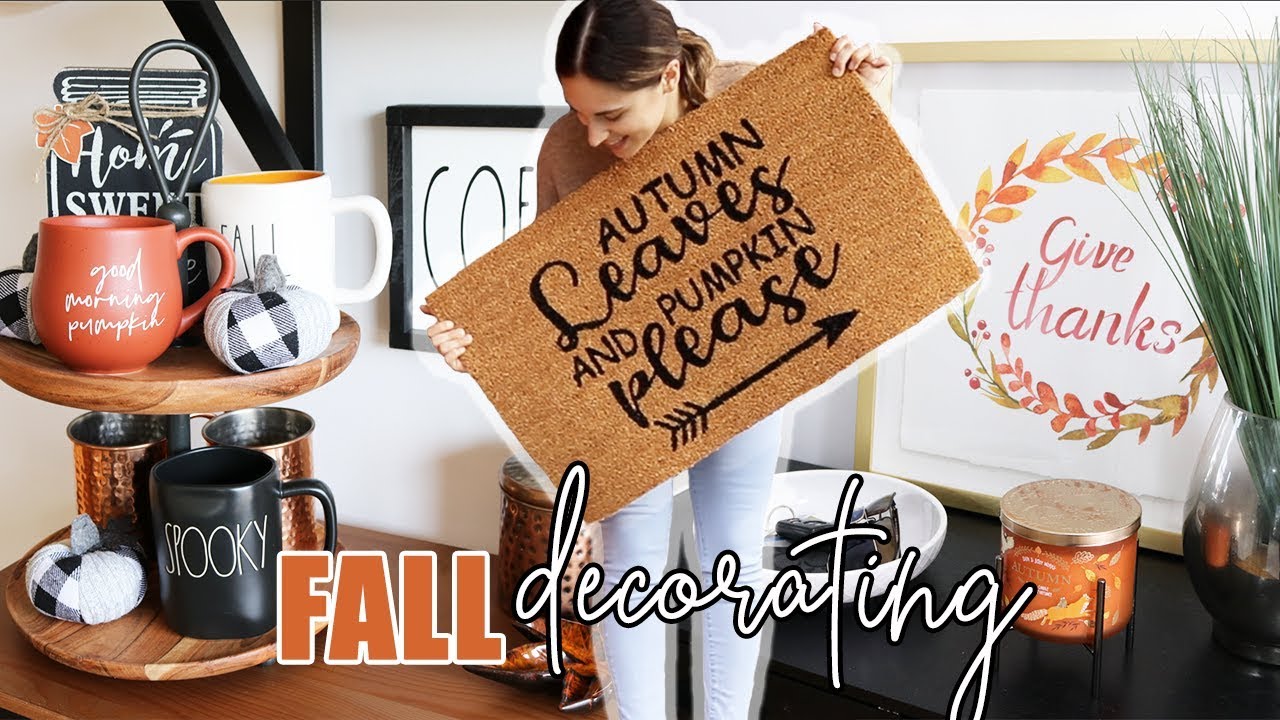 FALL DECORATE WITH ME! || Fall Decor Ideas & Homesense Haul!