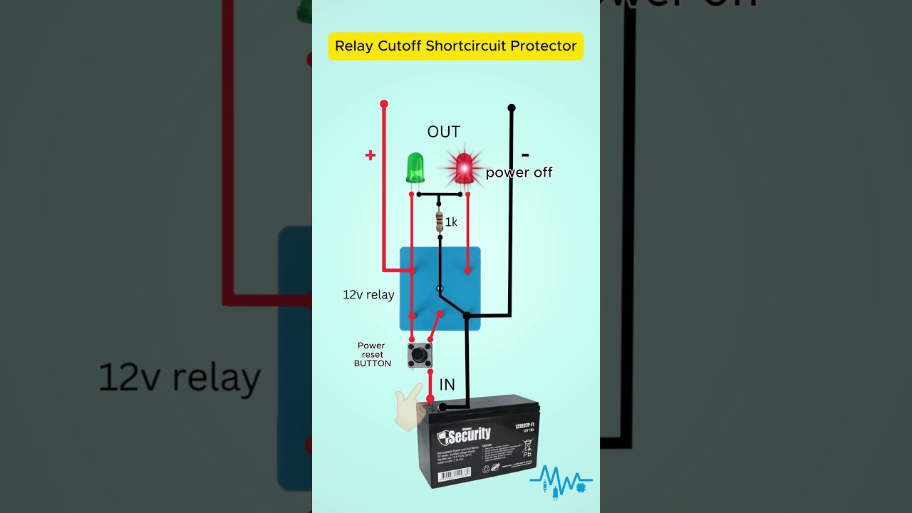 Automatic Short Circuit Protection for 12V Battery #Shorts