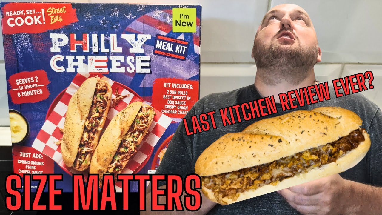 SIZE MATTERS - This could be MY LAST EVER KITCHEN FOOD REVIEW - I try the NEW PHILLY CHEESE at Aldi