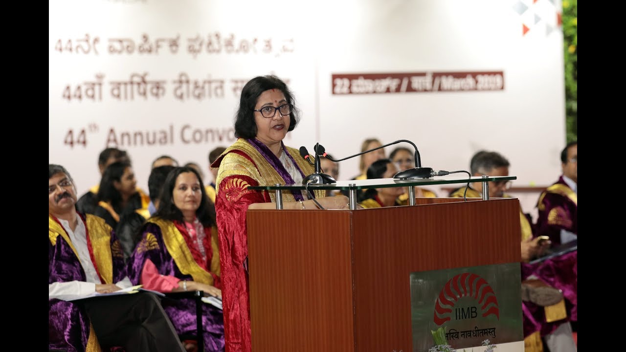 44th Convocation address by Smt. Arundhati Bhattacharya, Former Chair, State Bank of India