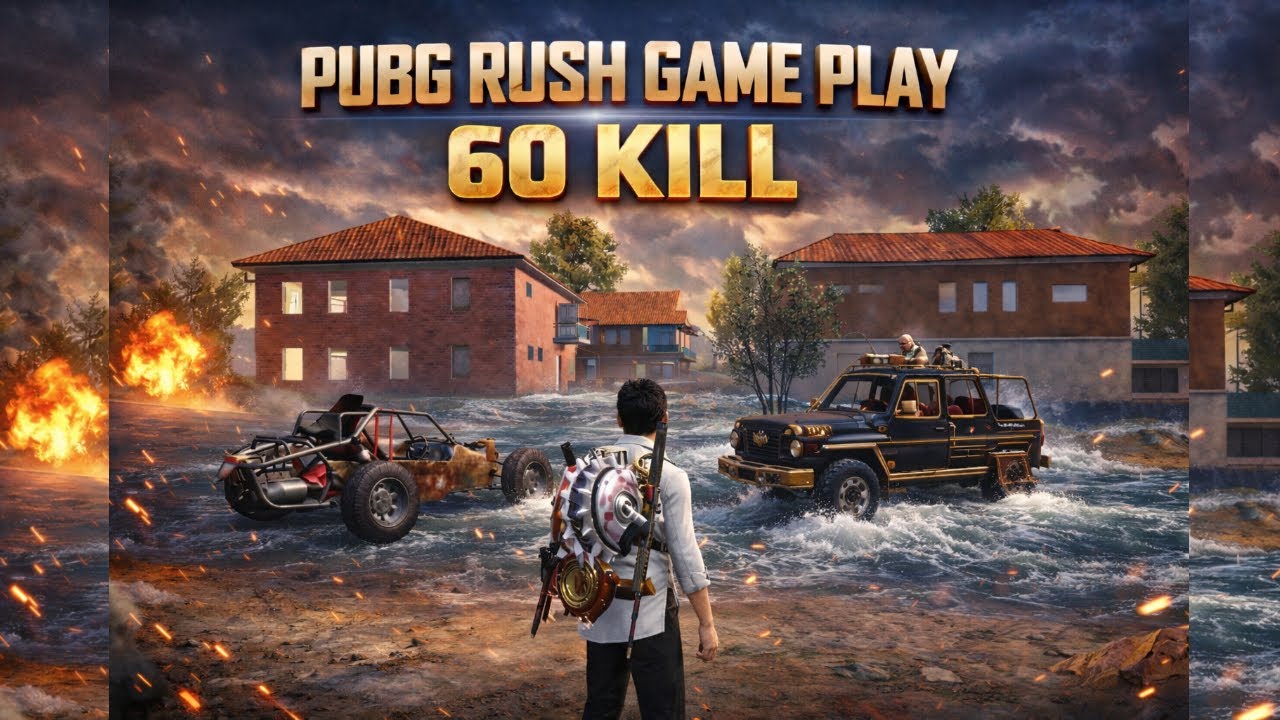 PUBG Rush Game Play 😈🔥 | 60 Kill Crazy Rush | High Speed Fight PUBG Mobile