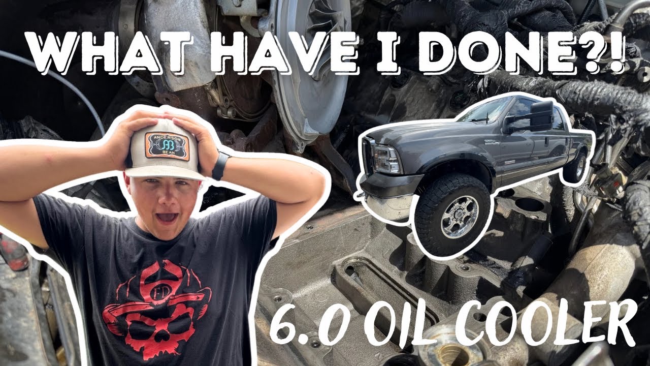 2007 F250 6.0L Powerstroke Oil Cooler Replacement - How to DIY - Part 1