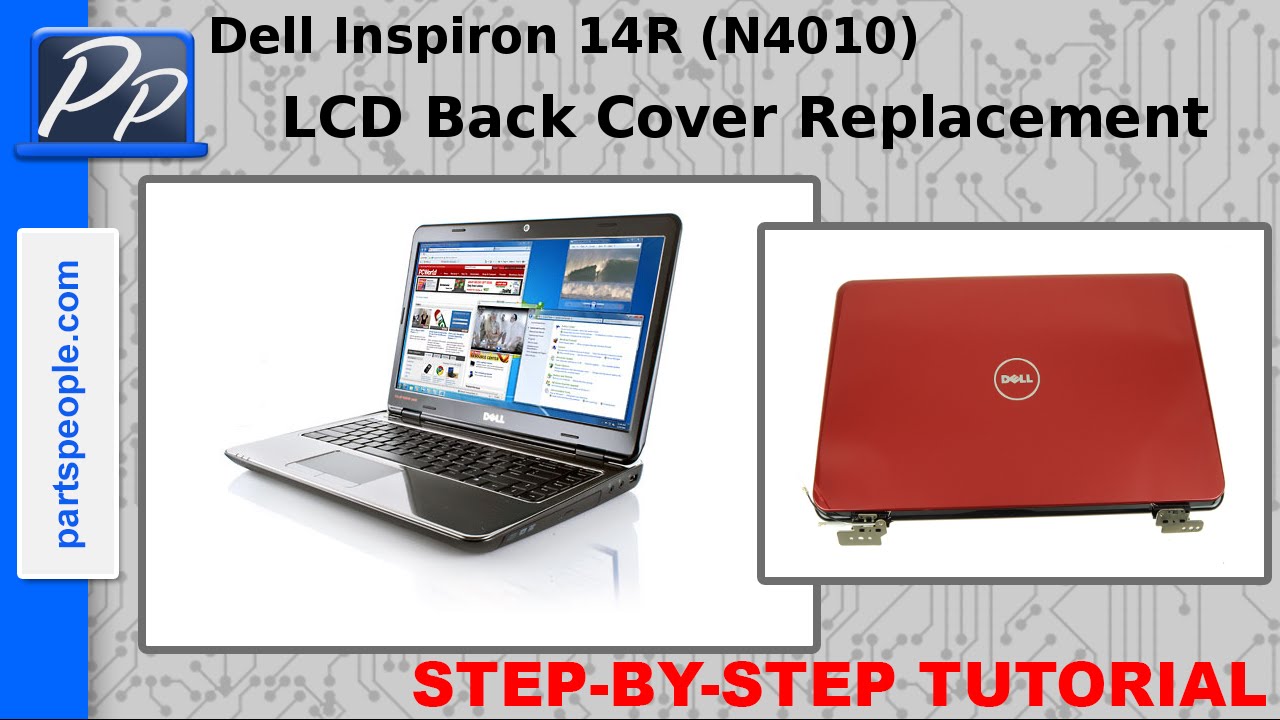 Dell Inspiron 14R (N4010) LCD Back Cover Video Tutorial Teardown