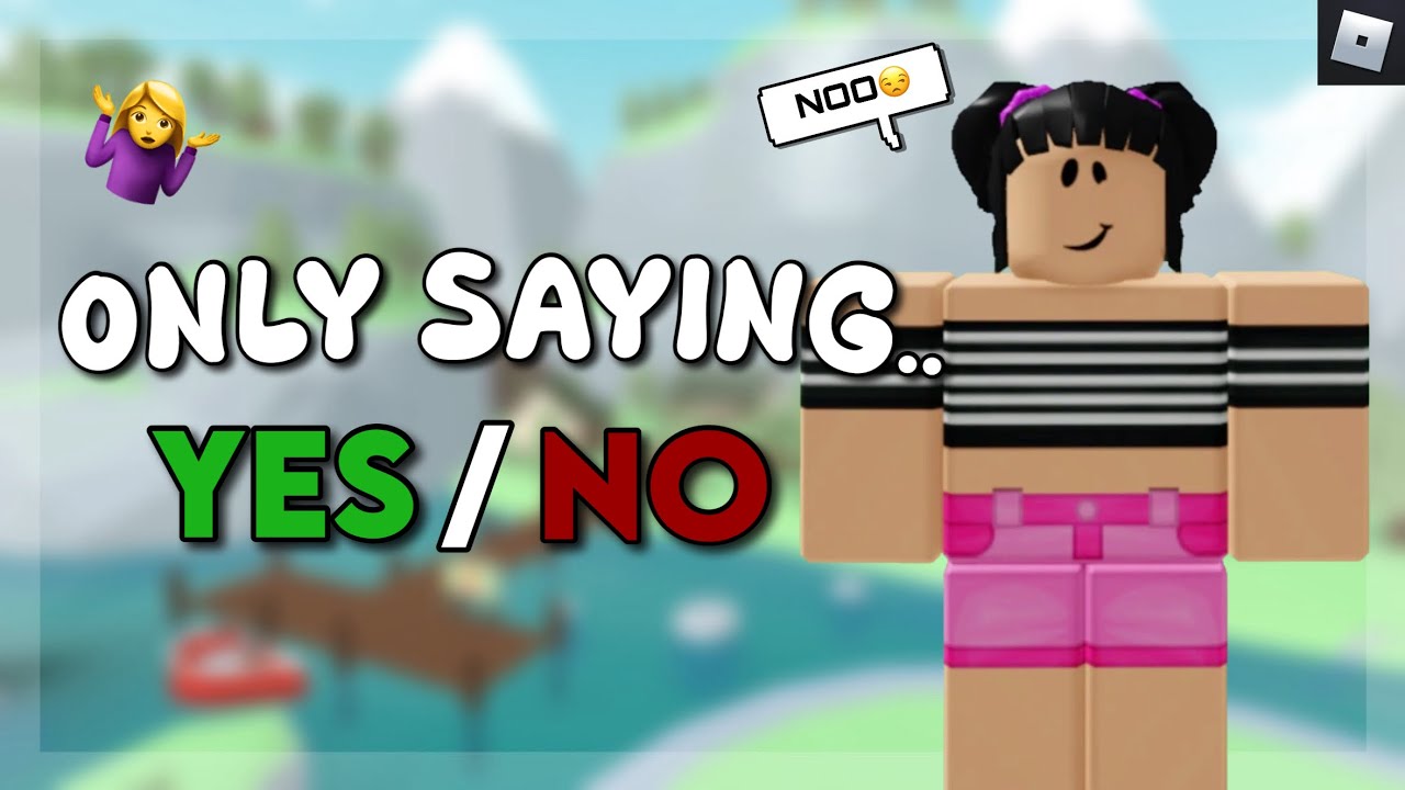 ТОЛЬКО говорите ДА или НЕТ в Total Roblox Drama!