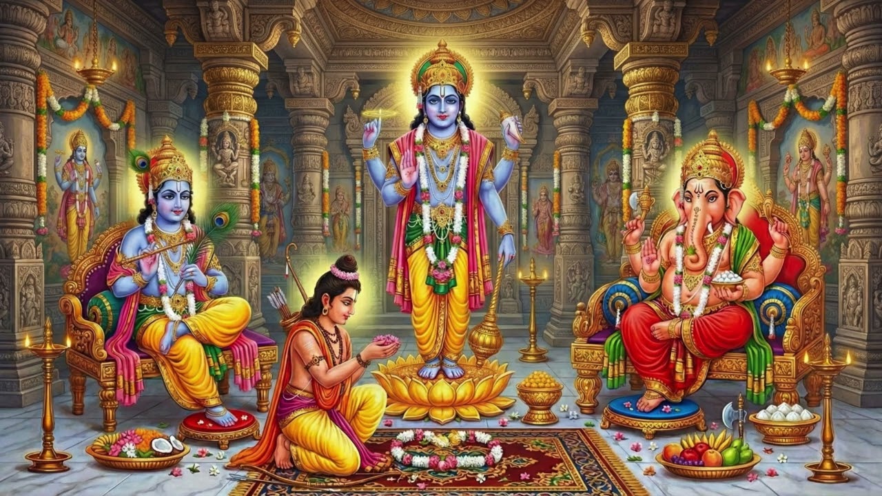 Wednesday Powerful God Mantras | Lord Ganesha, Budha & Vishnu Mantras for Wisdom & Success 🌺