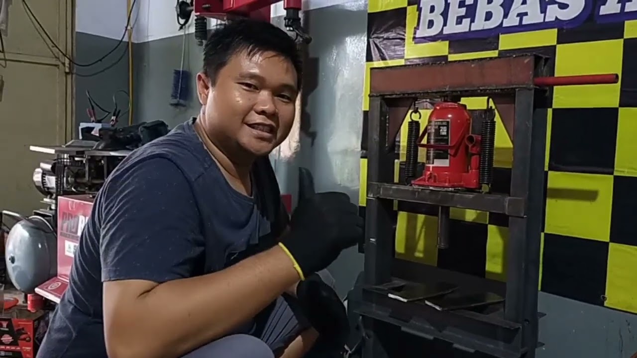Buat Alat Press Hidrolik Murah dan Mudah #alatbengkel#alatpreshidrolis#alatlepasbering