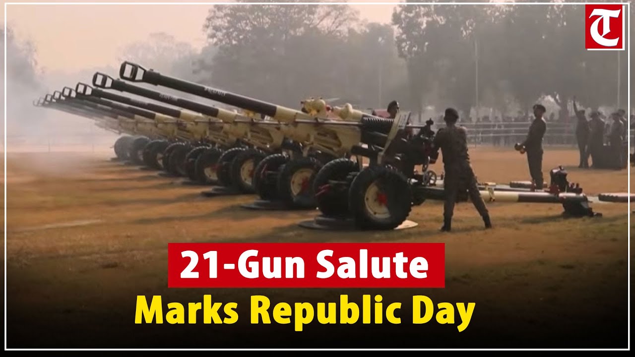 Indigenous guns fire 21-gun salute at 77th Republic Day celebrations in New Delhi