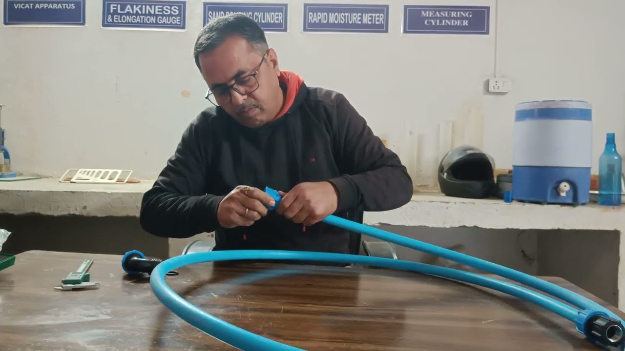Jointing of MDPE pipe and MDPE fittings.