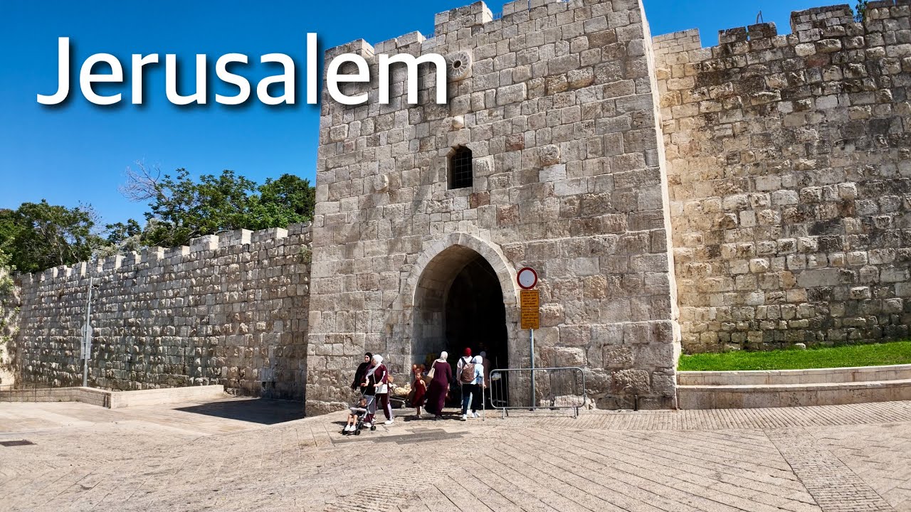 Jerusalem from the New Gate to the Dung Gate around the Old City. July 21.