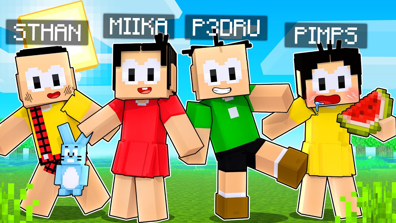 P3DRU e AMIGOS viraram a TURMA DA MÔNICA no Minecraft