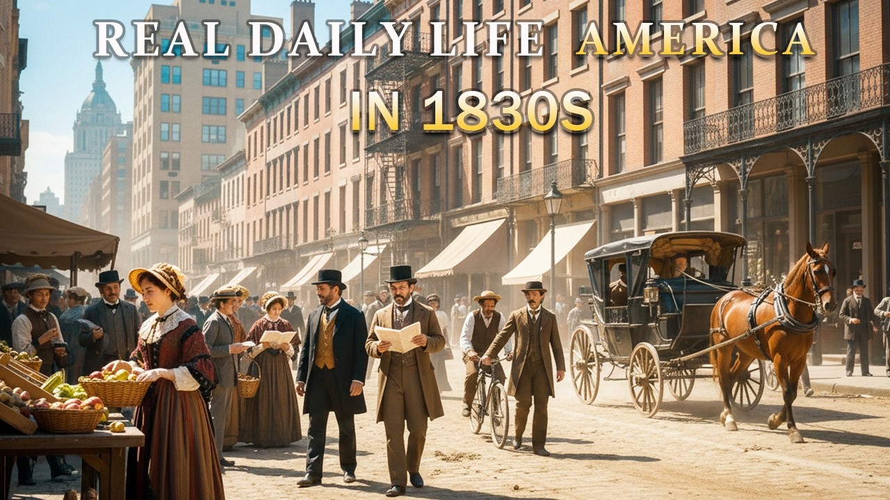 What Daily Life Was REALLY Like in 1830s New York | Boring History For Sleep