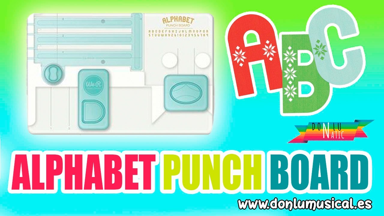 Alphabet punch board We R Memory Keepers en Español