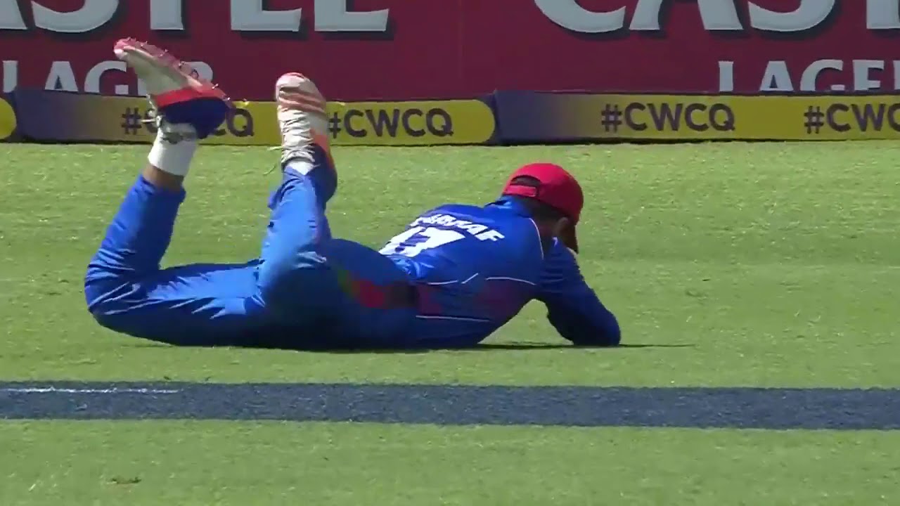 CWCQ POTD   Ashraf's diving catch to dismiss Gayle