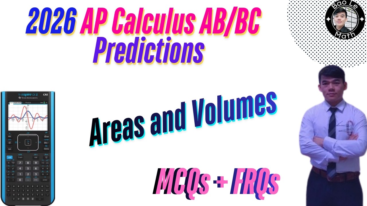 Итоговый обзор по курсу AP Calculus AB/BC, часть 10: Площади и объемы.