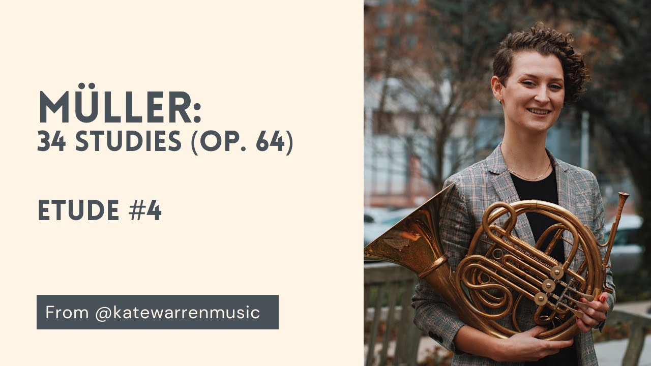 M&uuml;ller 34 Studies Op. 64 #4 | Performed by Kate Warren