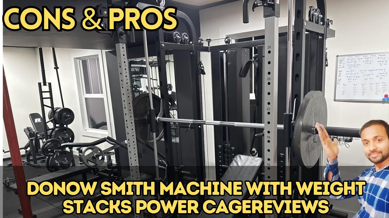 DONOW Smith Machine with Weight Stacks Power Cage Squat Rack Dual Cable Crossover My Experience