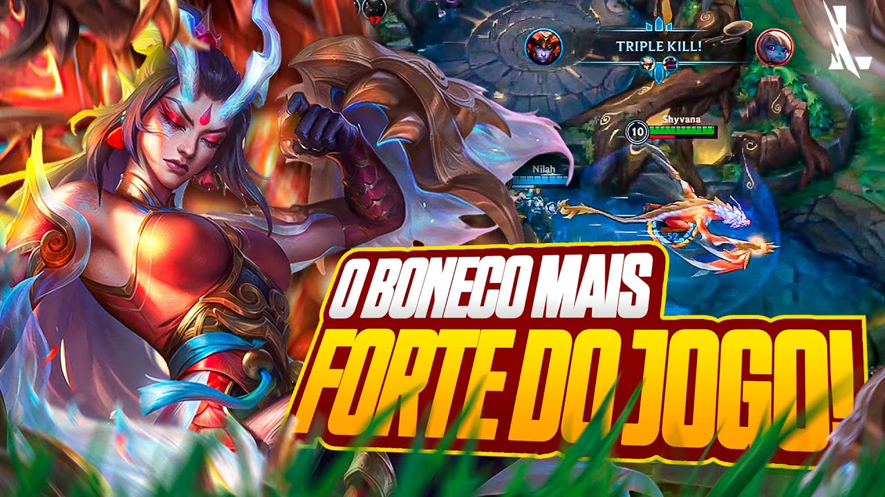 SHYVANA &Eacute; O MELHOR CAMPE&Atilde;O PARA SUBIR DE ELO NA JUNGLE |  LoL Wild Rift