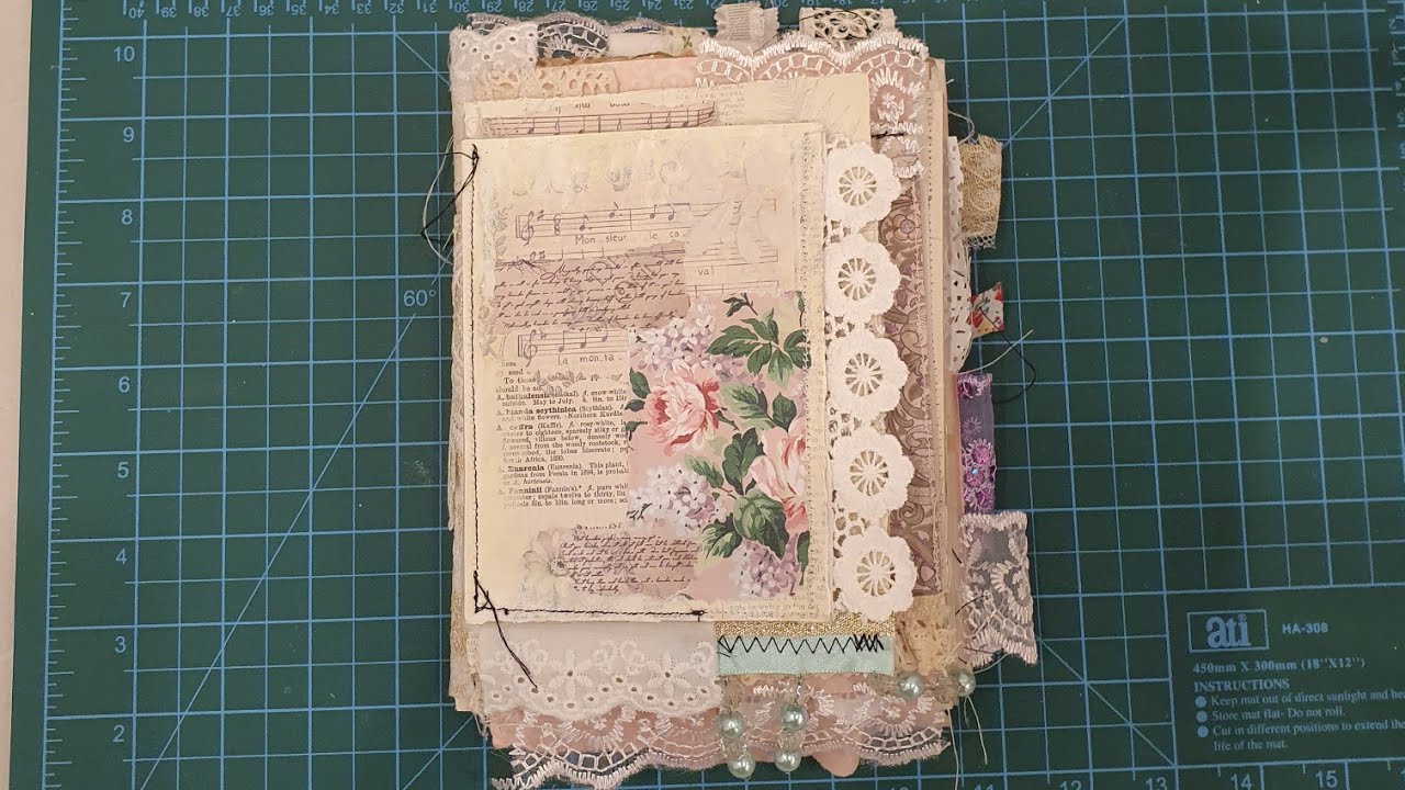 Artist in bloom junk journal. handmade.