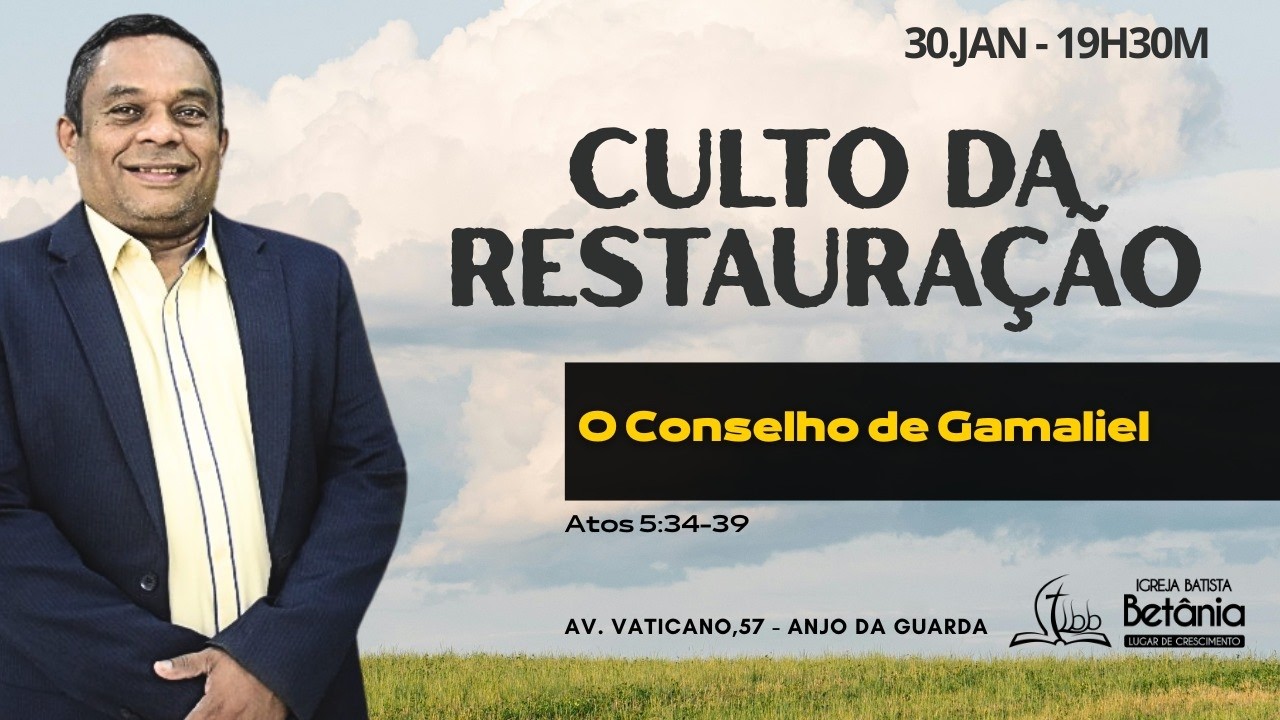 Culto da Restauração  |  30/01/2026