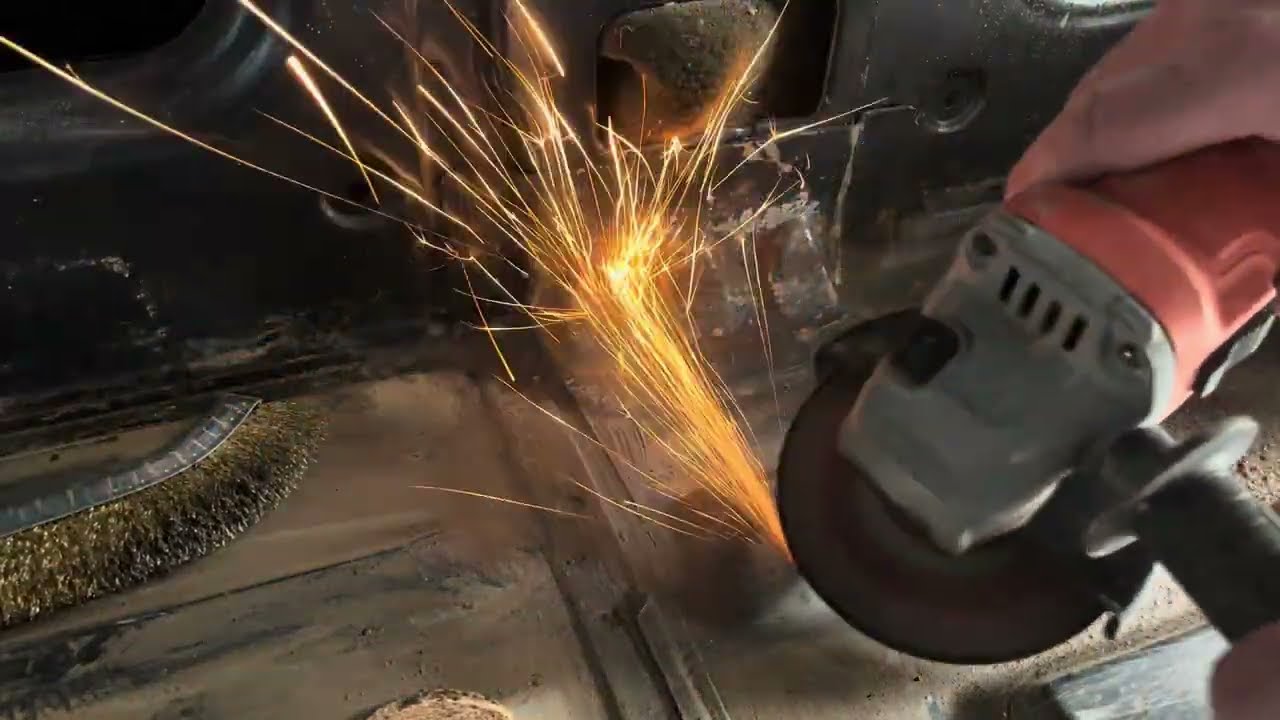 How to Patch Holes in Van Floor | Mercedes Camper Van Conversion Pt 1