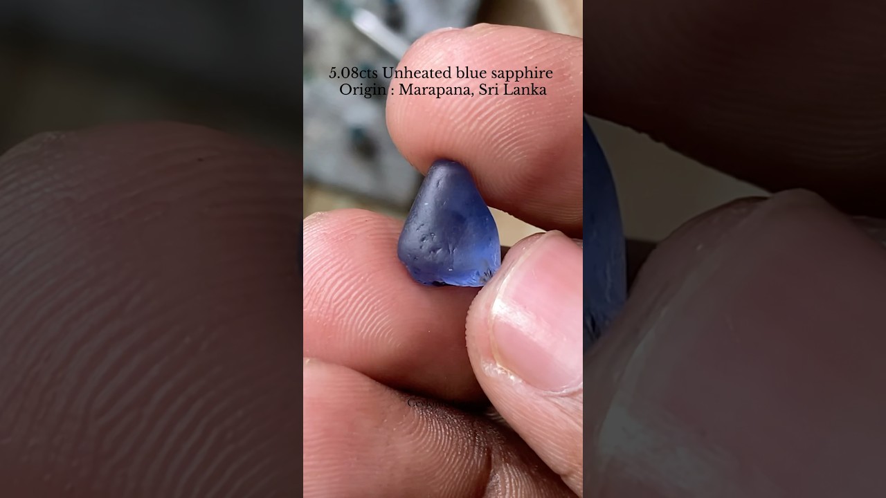 cutting magnificent sri lanka blue sapphire heart #corundum #facetbluesapphire #gemstone