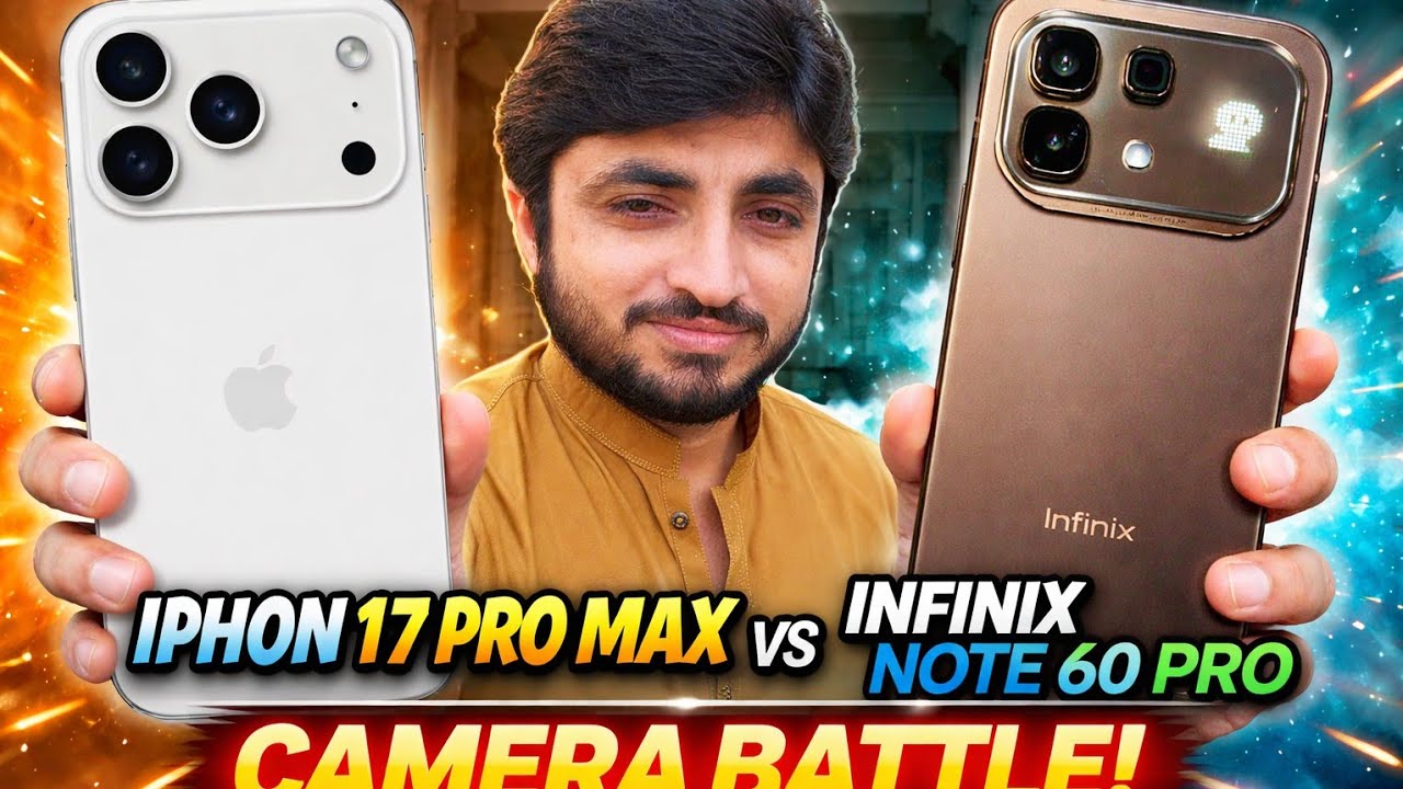 📱 iPhone 17 Pro Max vs Infinix Note 60 Pro – Real Life Camera Test Review
