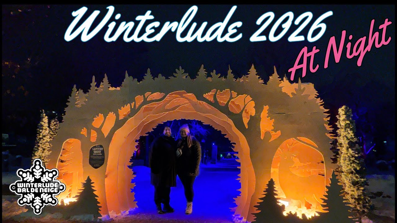 Winterlude 2026 At Night! Lantern Grove & Ice Sculptures | Confederation Park - Ottawa, Ontario 